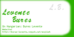 levente bures business card